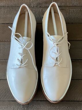 ⭐️ Stuart Weitzman Kent String Vecchio Oxford Flatform Shoes - size 8